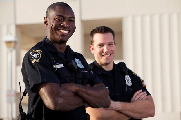 Smiling Police Officers