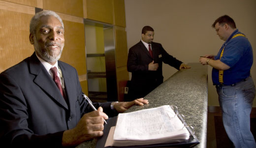 Security Officer at Front Desk