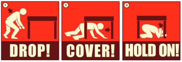 Drop, Cover, Hold On