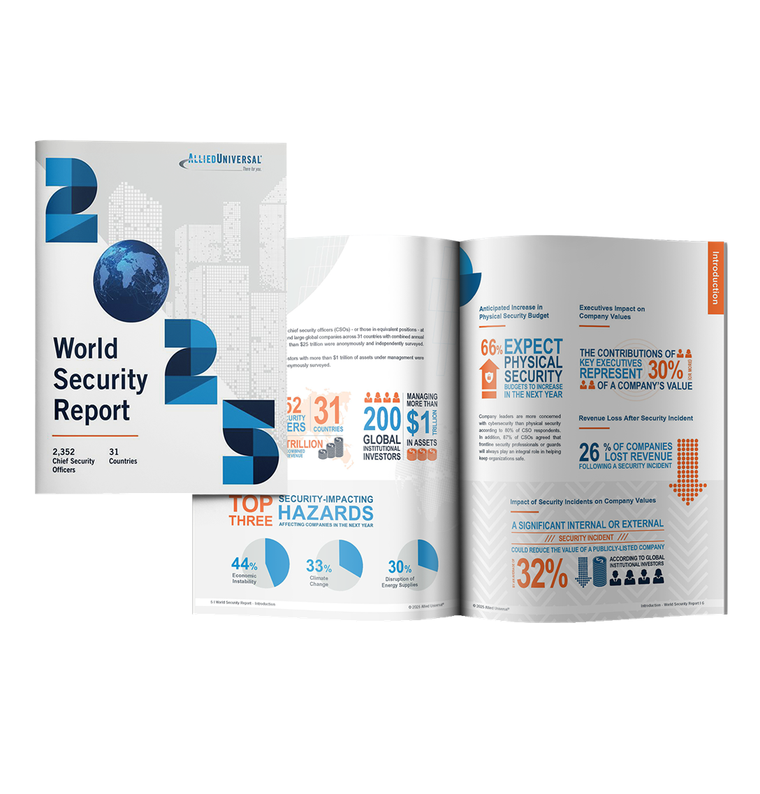 World security report pamphlet.