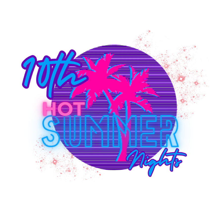 Hot summer nights logo /w White subheading.