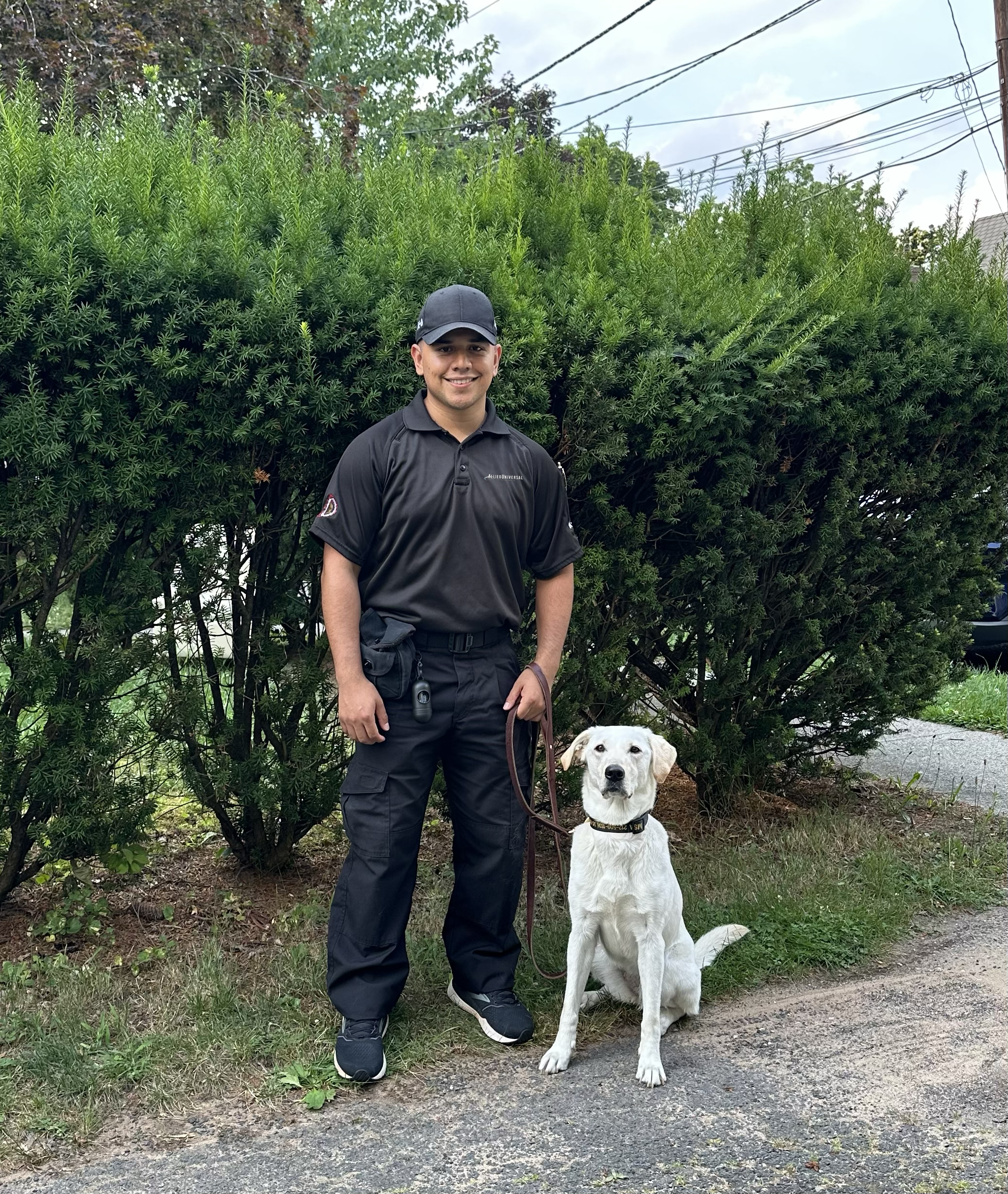 man with a dog