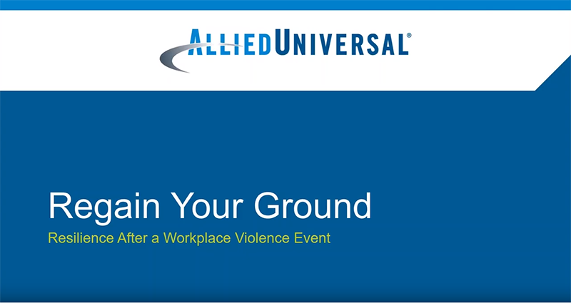 Workplace Violence webinar