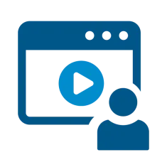 Webinars icon.