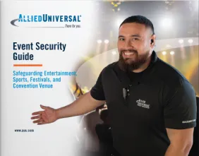 Event security guide pamphlet.