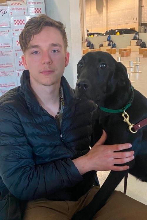Man with a dog