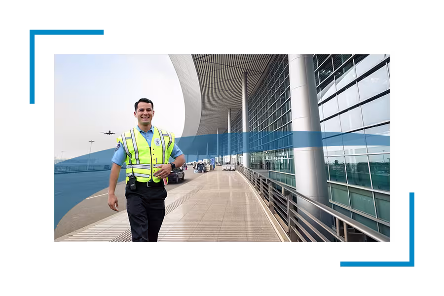 Allied universal security officer in uniform 