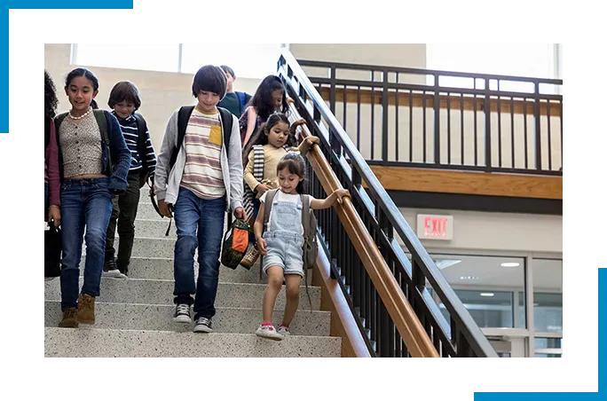 kids in a school
