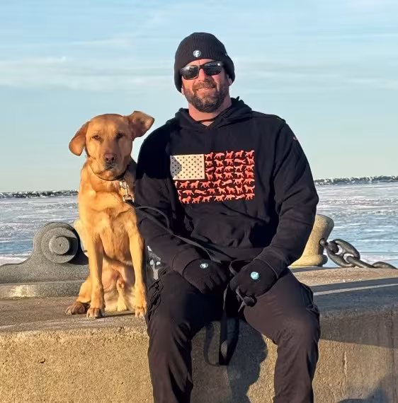 Man with a dog