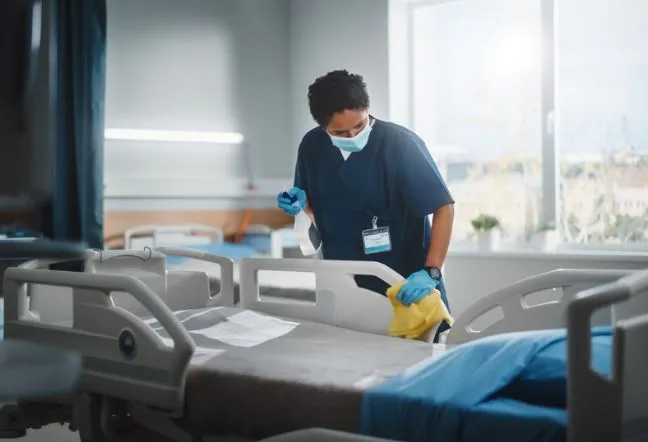 person net to hospital bed