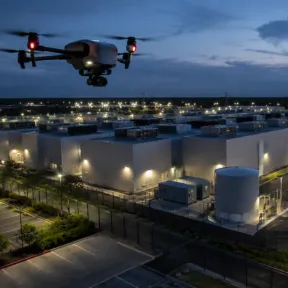 Drone patrol for data centers top left